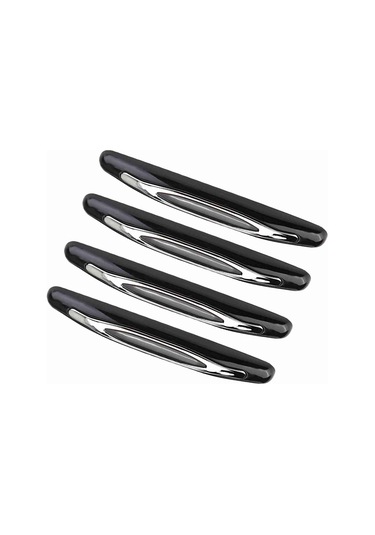 Kosona 4 Adet Siyah Araba Kapısı Koruması - Dayanıklı Plastik, Çizik Ve Çarpma Koruyucu, Kolay Kurulum