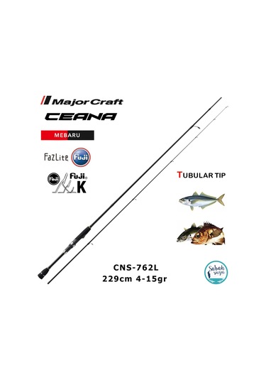 Major Craft Ceana Cns-762l Mebaru 229cm 4-15gr 2p Lrf Kamış