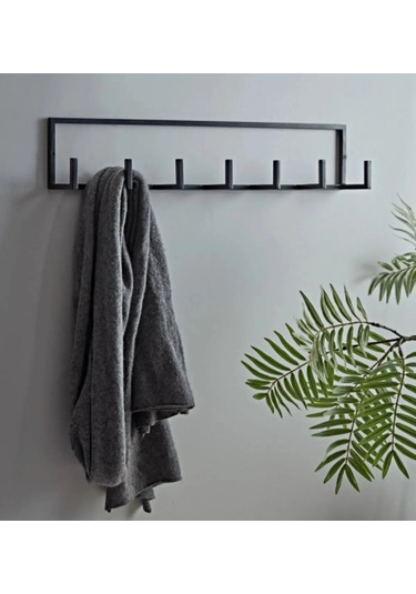 Fbt Duvar Askısı ,7 Kollu Metal Askılık,banyo,ev,mutfak Askılıgı Siyah