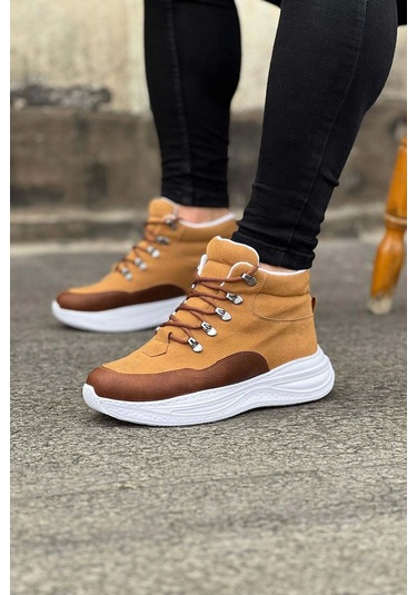 Wagoon Wg035 Taba Yüksek Taban Yarım Bilek Bot Taba