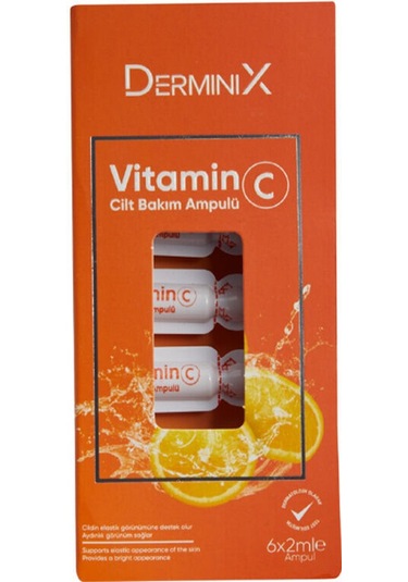 Derminix Vitamin C Cilt Bakım Ampülü 12 Ml