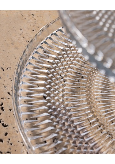 Valery 2 Katlı Kek Standı - Şeffaf - 28 Cm