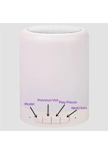 Newface CL-671 Şarjlı Dokunmatik Gece Lambalı Bluetooth 5.0 Hoparlör