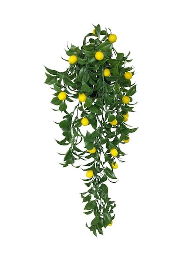 Yapay Çiçek Saksıda Sarkan Limon 60*20cm