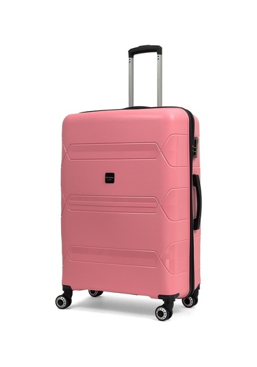 Lucas Polipropilen Kırılmaz Valiz, Büyük Boy Pembe