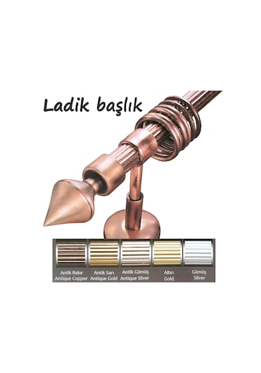 Rustik Metal Halkalı + Raylı
