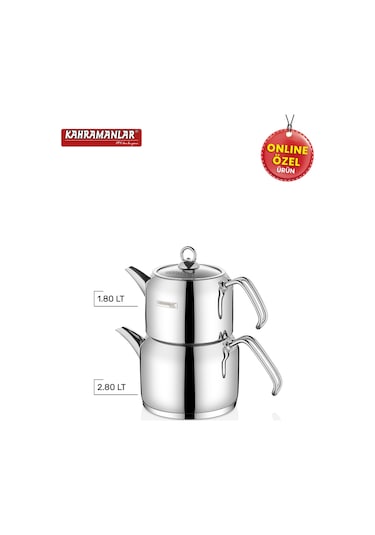 Kahramanlar Delux Mega Boy Platin Çaydanlık Takımı Platin