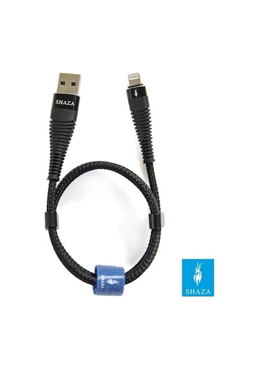 Shaza iOS Uyumlu İphone Lightning 5A 100 W Örgülü Hızlı Şarj Ve Data (532377877)