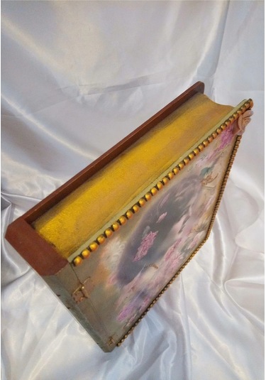 Sevgili Hediye Kutusu Sevgililer Günü Ahşap El İşi Hand Made Mücevher Kutusu