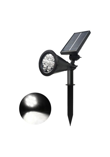 Güneş Enerjili Dış Mekan Spot Işığı Beyaz Beyaz