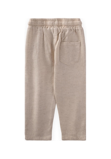 Cigit Keten Pantolon 1-7 Yaş Naturel Krem