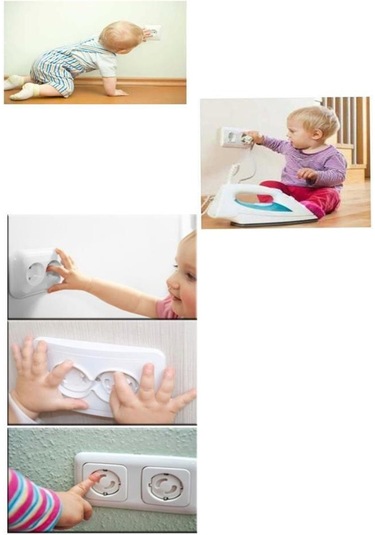 Şahnet Prizmatik Çocuk Koruma Kapağı Beyaz 10 Adet