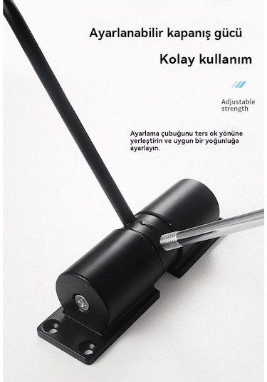 Harborstore Alüminyum Alaşımlı Tampon Otomatik Kapı Kapatıcı - Beyaz - Wr0709205
