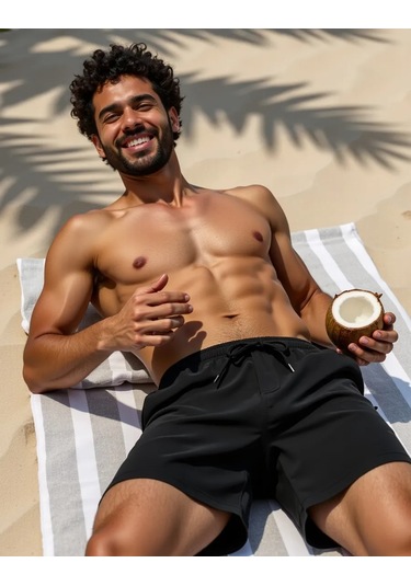Yazlık Spor Plaj Yüzme Şortu 311962586 Siyah