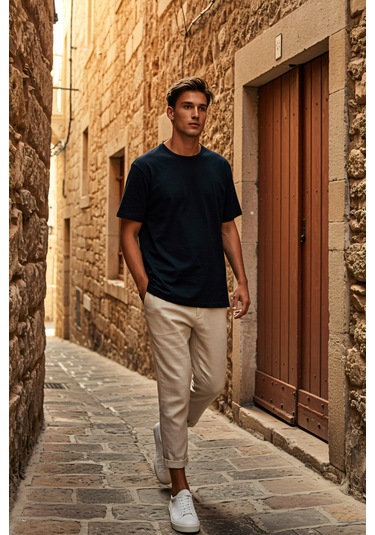 Erkek Oversize Basic Tişört Unisex %100 Pamuk Rahat Kalıp SIYAH