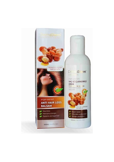 Dermaderm Argan Yağı Özlü Saç Dökülmesine Karşı Saç Bakım Kremi 500 ML
