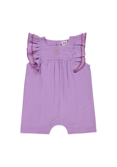 Civil Baby İstiridye Baskılı 6-18 Ay Tulum - Lila