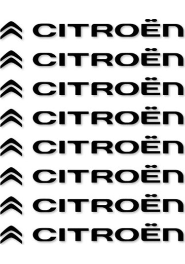 Citroen Kapı Kolu Sticker Yapıştırma 8 Adet