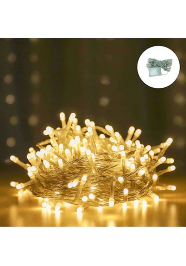 10 Mt Eklenebilir 100 Ledli Günışığı Sabit Yılbaşı Led Aydınlatma