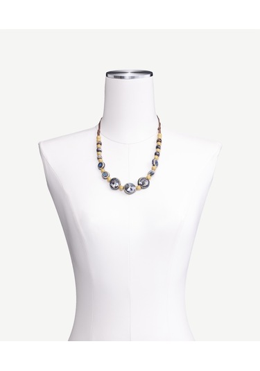 Yargıcı Ayarlanabilir Seramik Kolye 25kkbj8139x 021 Mavi