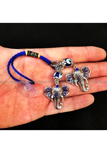 Fil Başı Nazar Araba Hediyesi Vantuz Otomobil Dikiz Ayna Süsü