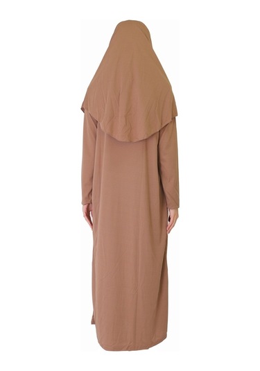 Sütlükahve Fermuarsız Namaz Elbisesi Çok Renkli