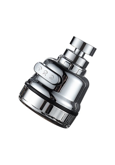 Sıçramaya Dayanıklı Musluk Üçüncü Vites Elektroliz Mutfak Bataryası Evrensel Musluk Genişletici Sıçramaya Dayanıklı Musluk Duş Gümüş