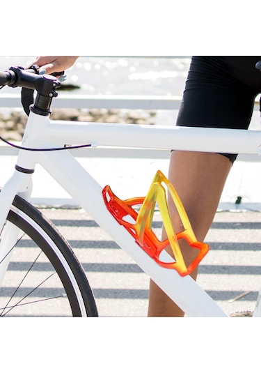 Suntek Bisiklet Su Şişesi Tutucu Ultralight Su İçecek Tutucu Kırmızı - Sarı