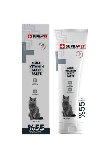 Supravet Kediler İçin Taurinli Multi Vitamin Kedi Macunu 100 Gr