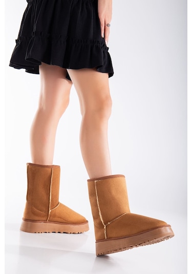 Celio Kalın Taban Ugg Leopar Taba
