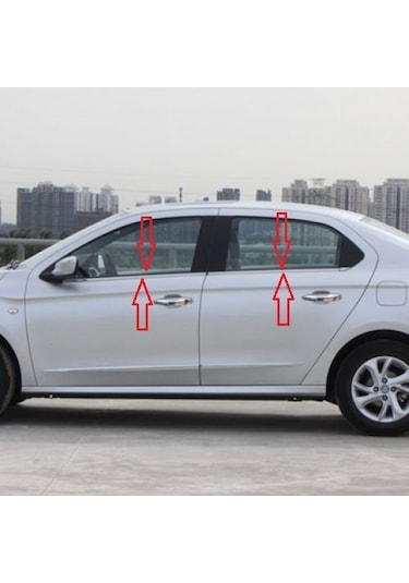 Peugeot 301 Krom Cam Çıtası 4 Parça