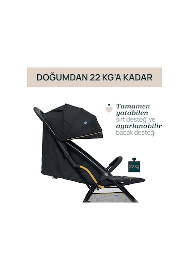Chicco Glee Bebek Arabası Uneven Black 08087068730000
