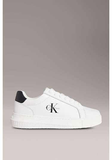 Erkek Chunky Cupsole Sneaker Ayakkabı - Beyaz-8457 Bright White/black