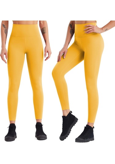 Kadın Temel Katman Yoga Tayt Pantolon Yüksek Bel Kalça Kaldırma Tayt Koşu Egzersiz Eğitimi Spor Salonu Fitness Spor Pantolonları Çabuk Kuruyan Sarı Kadın Temel Katman Yoga Tayt Pantolon Yüksek Bel Kalça Kaldırma Tayt Koşu Egzersiz Eğitimi Spor Salonu Fitness Spor Pantolonları Çabuk Kuruyan Sarı