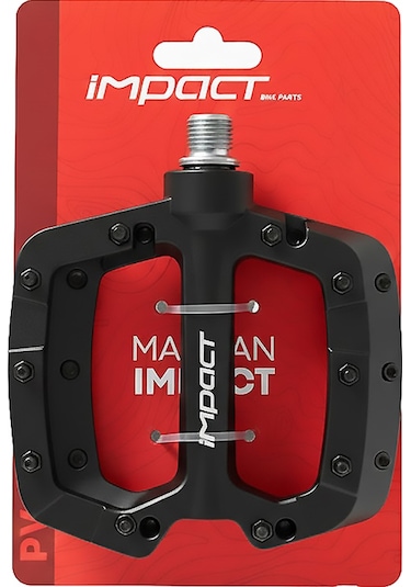İmpact Comp2 Çift Rulmanlı Siyah Plastik Bisiklet Pedalı