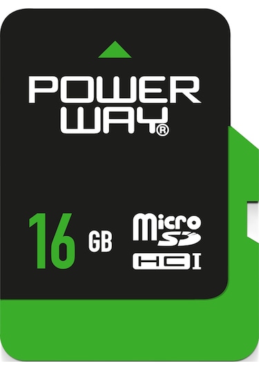 Powerway 16 GB MicroSDHC Hafıza Kartı + Adaptör