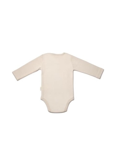 Bebek 3'lü Uzun Kollu Body %100 Organic Pamuk, Yenidoğan Serisi -csy8124 Ekru