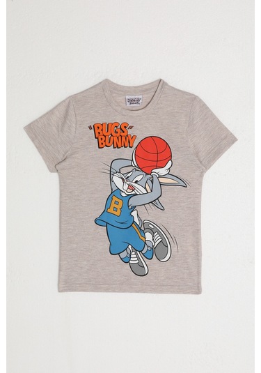 Looney Tunes L1585-2 Çocuk  Mocha Melanj Tişört
