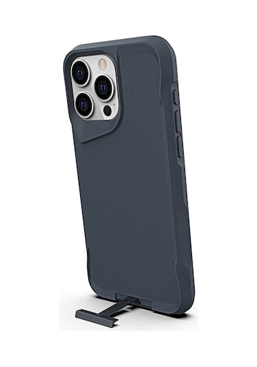 Apple Uyumlu iPhone 15 Pro Max Kılıf Airbag Kenarlı T-max Mat Standlı Kılıf