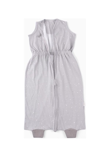 Yazlık Kolsuz Çocuk Uyku Tulumu 2-3 Yaş Yıldız Desenli Gri - Gri