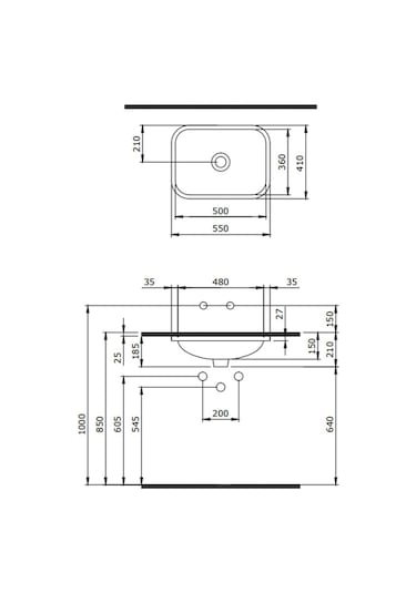 Bocchi Scala Tezgahaltı Lavabo 55 CM Mint Yeşil 1006-033-0125