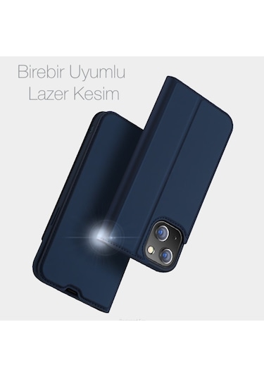 Dux Ducis Iphone 14-13 6.1Inç Kilif Kapakli Flip Cover Kilif Ski 225370155 - Renk / Rose Gold