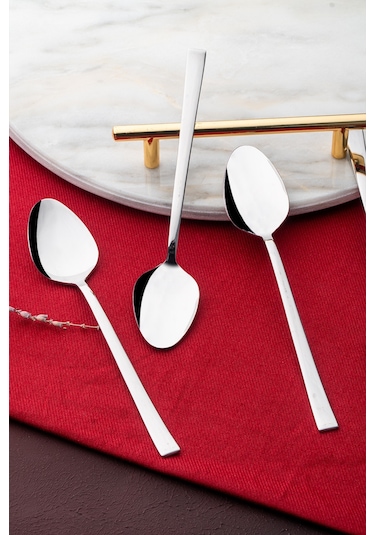 Karat Moon 6 Lı Çelik Tatlı Kaşık Takımı