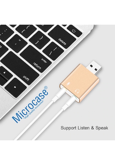 Microcase 7.1 Kanal USB Ses Kartı - AL2587
