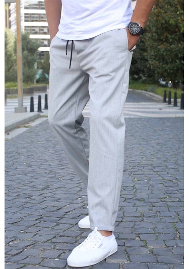 Madmext Gri Basic Jogger Pantolon 5486 Gri