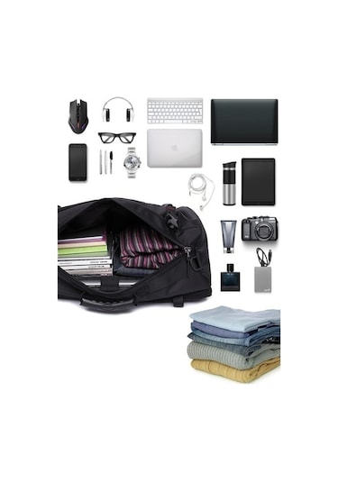 Kaka 2050 40l Seyahat Ve Spor Çantası - Siyah Siyah