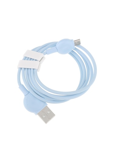 Suntek Mikro USB 1 M Type C Hızlı Şarj Kablosu Mavi