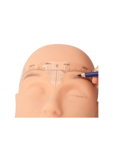 Padalink Pvc Sarı Kaş Kalıbı 50 Adet - Keskin Ölçüleriyle Simetrik Kaş Tasarımı, Tek Kullanımlık Sticker, Profesyonel Ve Başlangıç Seviyesi