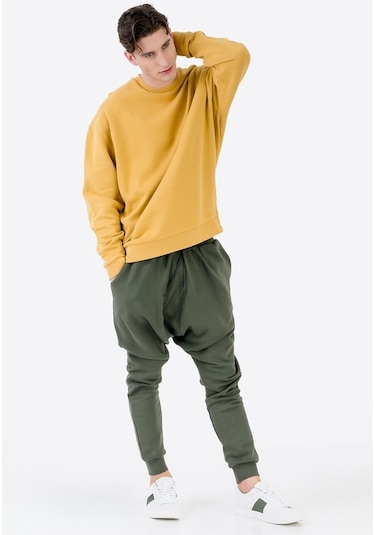 Jahr Marc Oversize Haki Erkek Eşofman Altı Haki