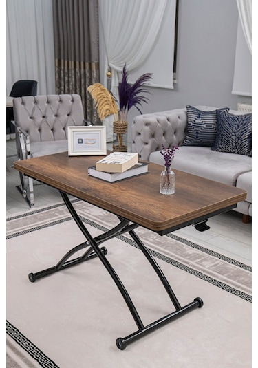 Juppo Üst Tabla Mdfbarok Ceviz Oval Köşe Alt Siyah Dışa Kıvrım